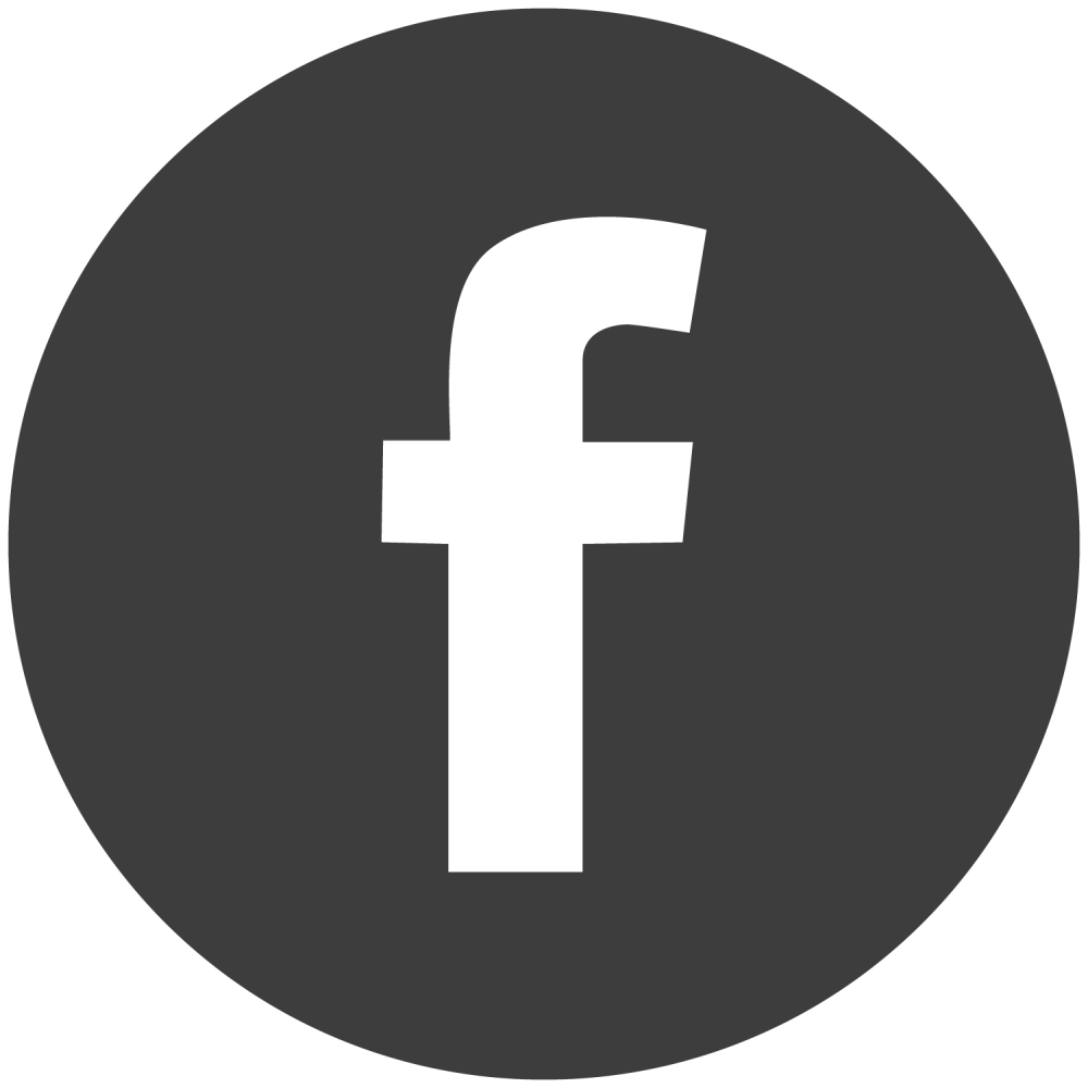 Facebook social media icons - Dark gray collection