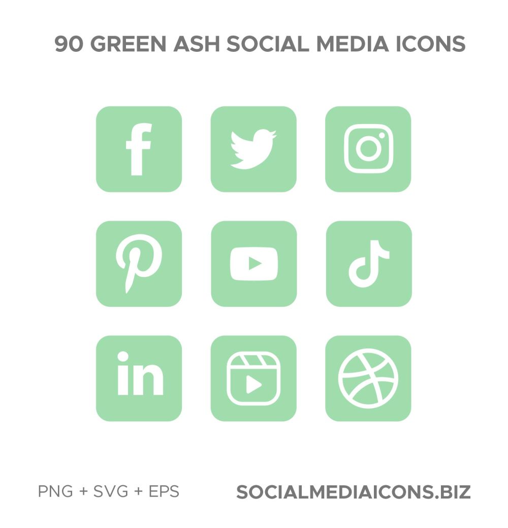 Green Ash Social Media Icons