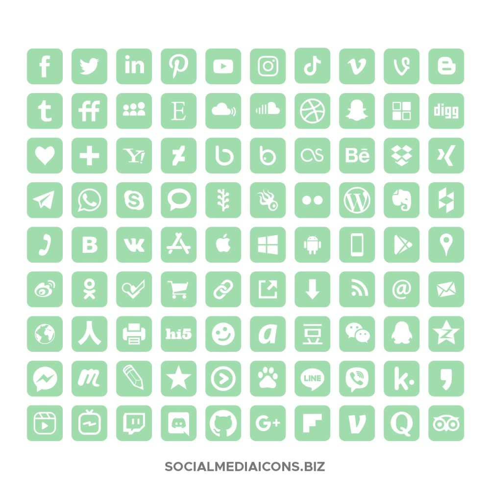 Green Ash Social Media Icons