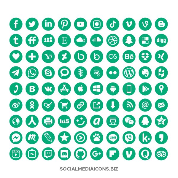 Mint Social Media Icons