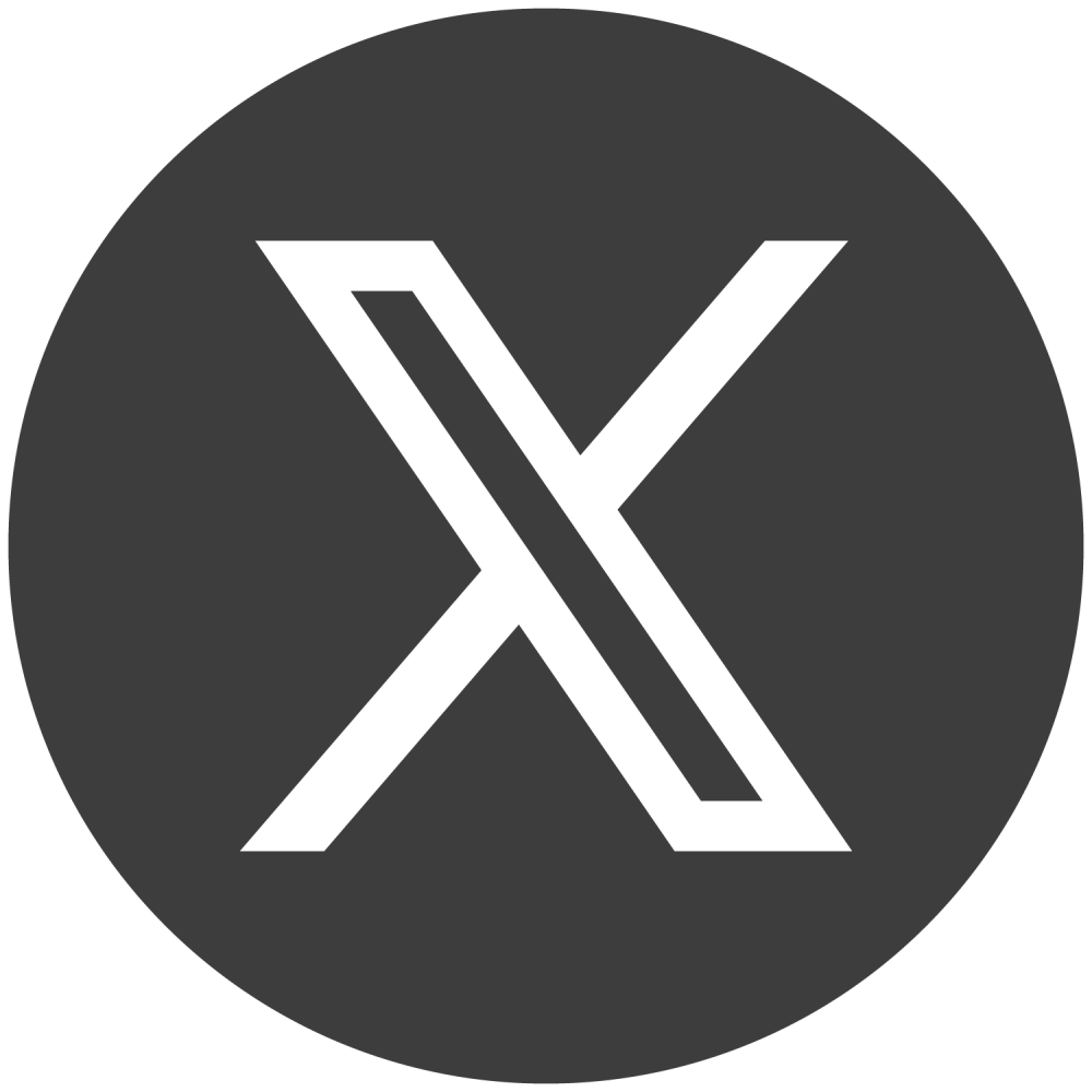 X social media icons - Dark gray collection