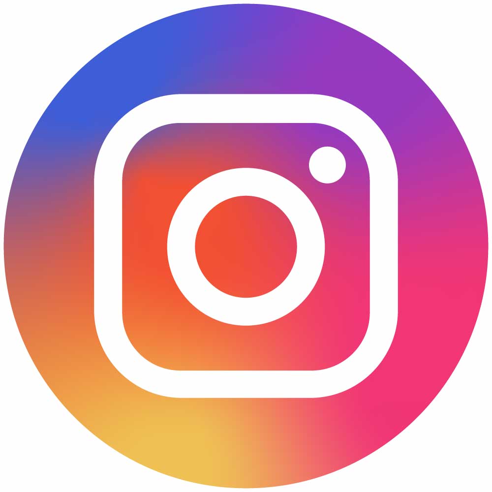 Instagram circle social media icons