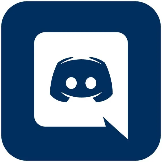 Discord Blue Navy rounded square social media icon